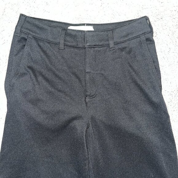 ANTHROPOLOGIE ANTHRO Extra Wide Leg Palazzo Dressy Trouser Pants Black EUC 28 - Picture 2 of 10